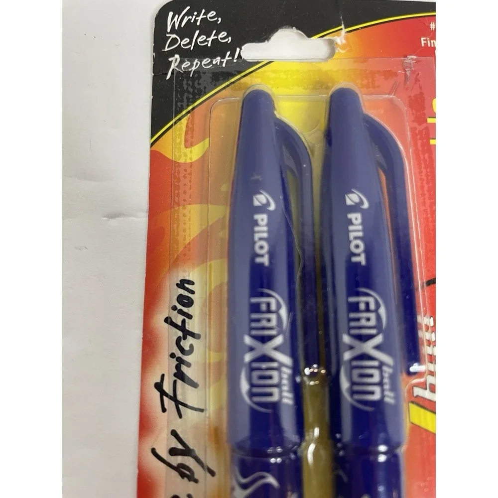 Pilot Frixion Pen Blue 2 Pack Fine Point 0.7mm Heat Erase